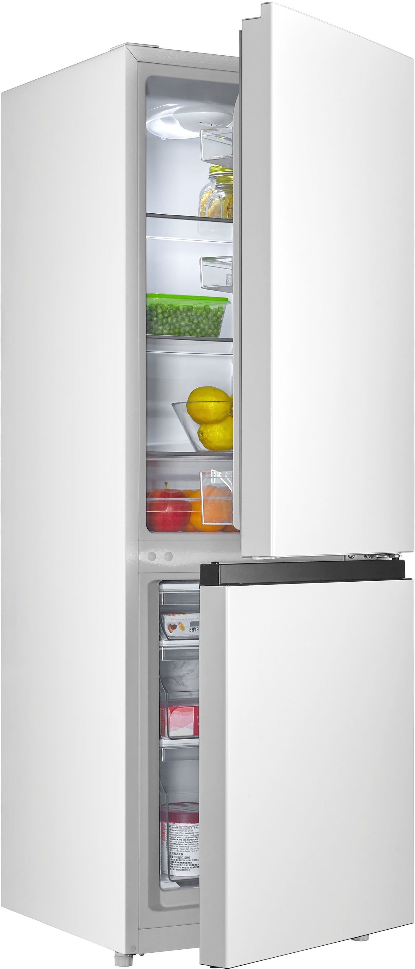 Hanseatic Kühl-/Gefrierkombination HKGK14349DW, 143 cm hoch, 49,5 cm breit, inkl. 3 Jahre Herstellergarantie – Bild 2 von 5