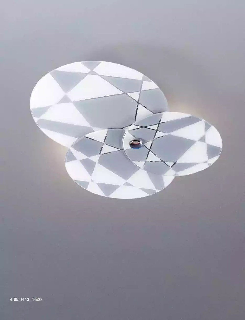 JVmoebel Deckenleuchte Moderne graue Kronleuchte aus Metall mit elegantem Design, Leuchtmittel wechselbar, Made in Italy