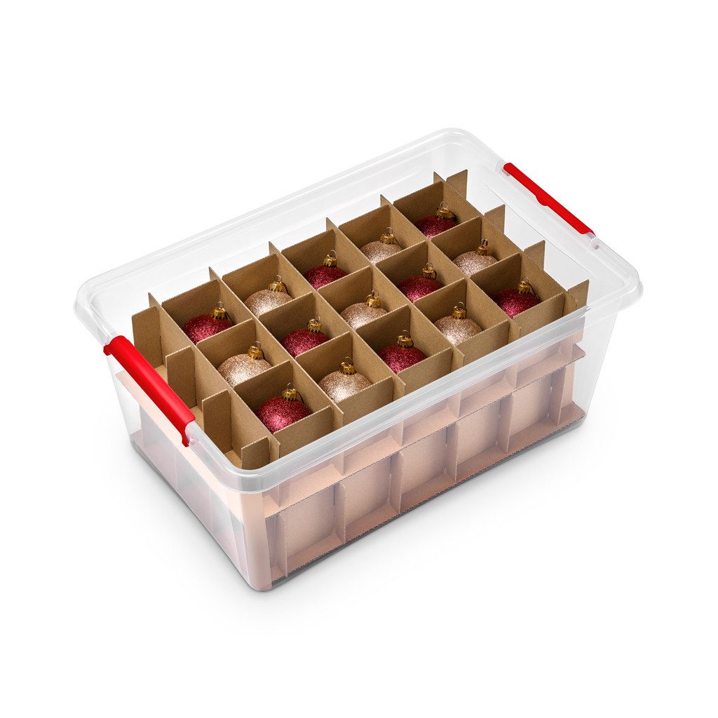Aufbewahrungsbox X-Mas Box mit Einteilern und abschließbarem Deckel (Set wählbar)
