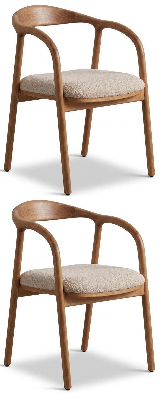 Xlmoebel Esszimmerstuhl Stühle Stil modern braun kompakt Esszimmer praktisch komfortabel (2-tlg., 2 St)