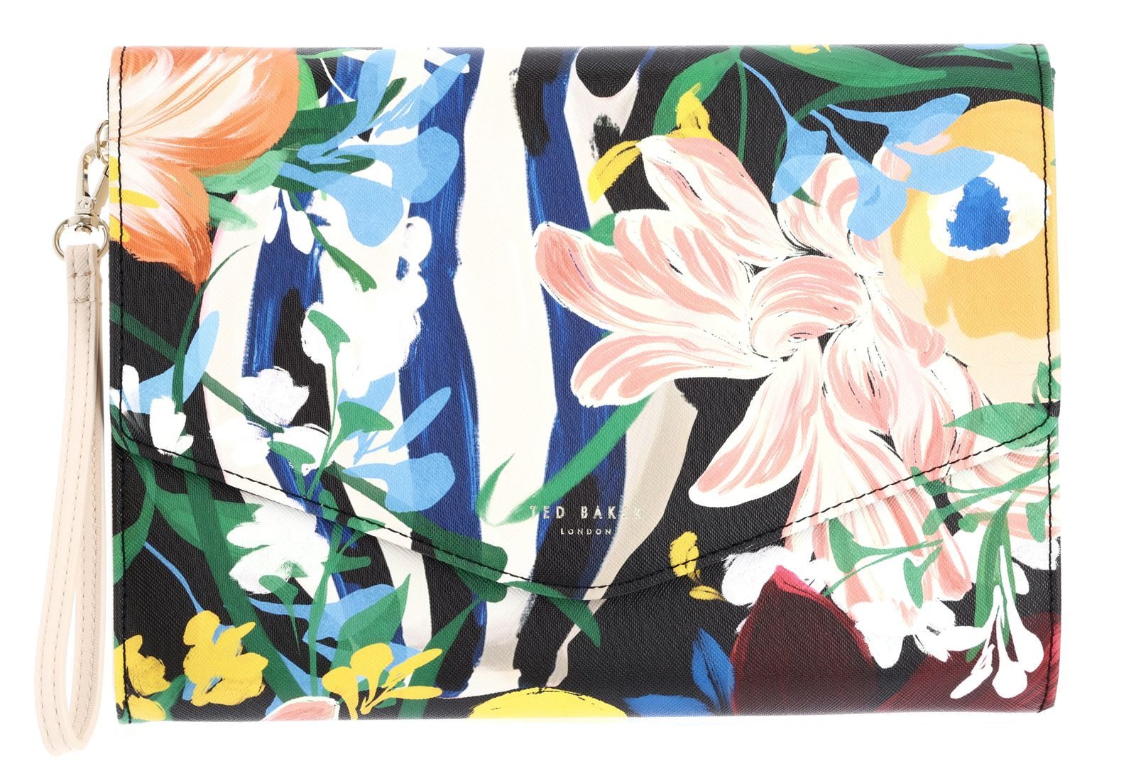 Ted Baker Clutch Floral Bouquet Printed Envelope Pouch