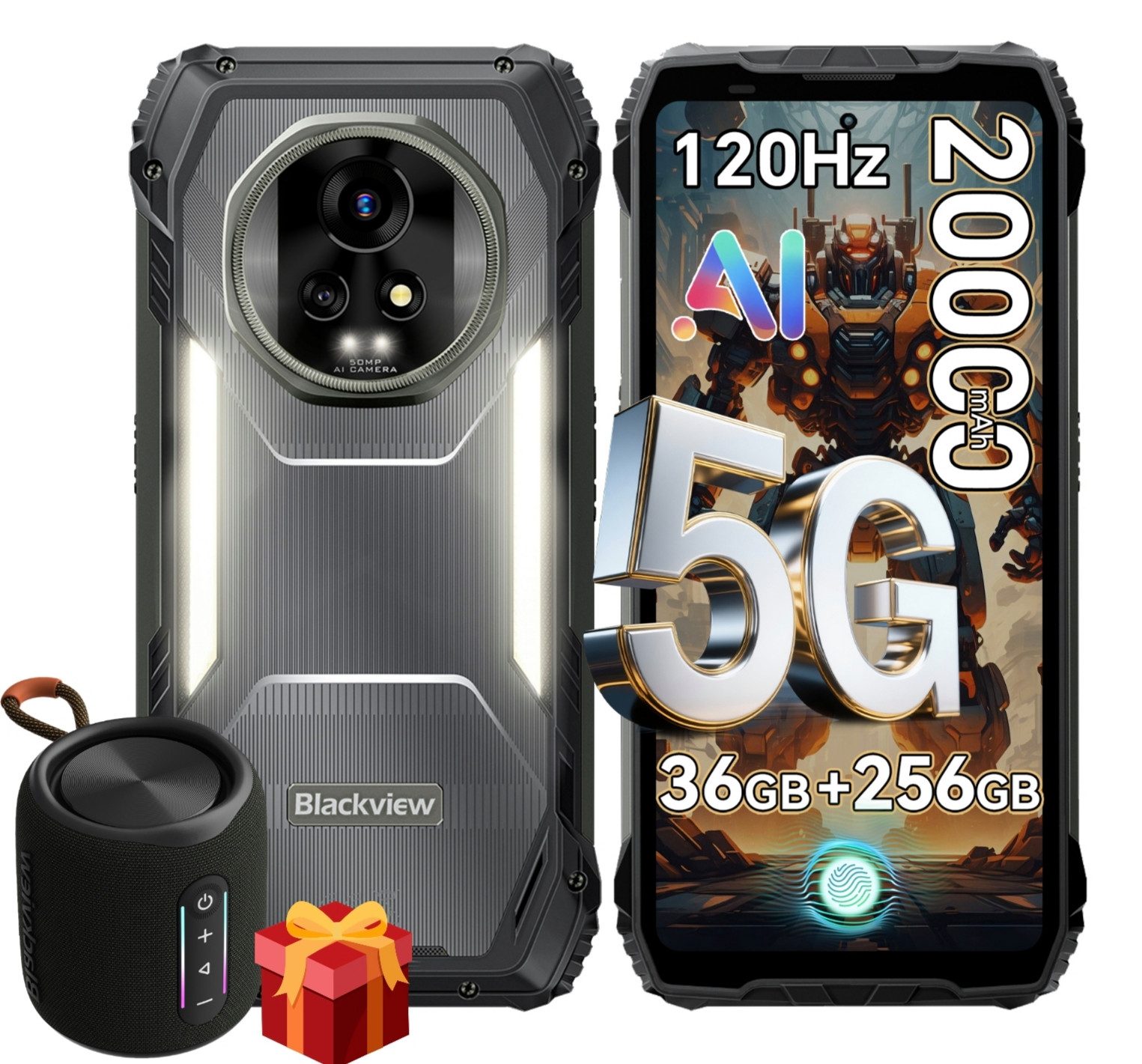 blackview XPLORE 2: 3,2K AMOLED & 120W-Ladung mit Bluetooth-Lautsprecher Smartphone (6.73 Zoll, 256 GB Speicherplatz, 50 MP Kamera, 6.73", 120Hz, 4K, 5G, 20000mAh& 120W, Dual 50MP+20MP)