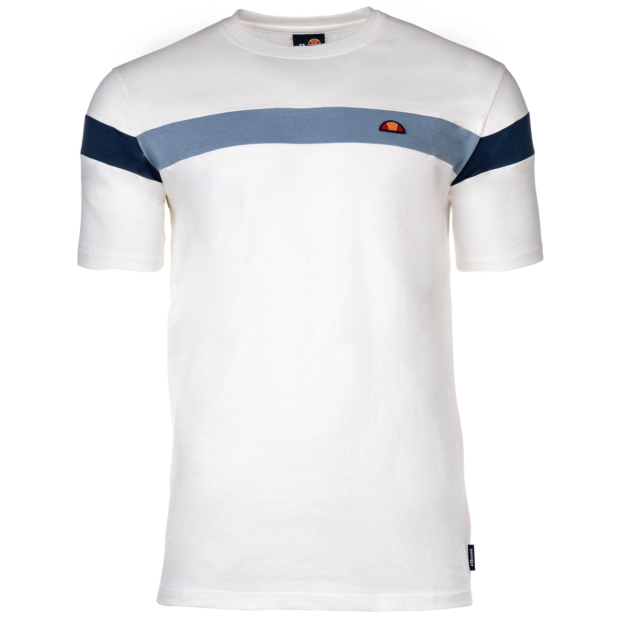 Ellesse T-Shirt Herren T-Shirt, CASERIO - Oberteil, Baumwolle Weiß