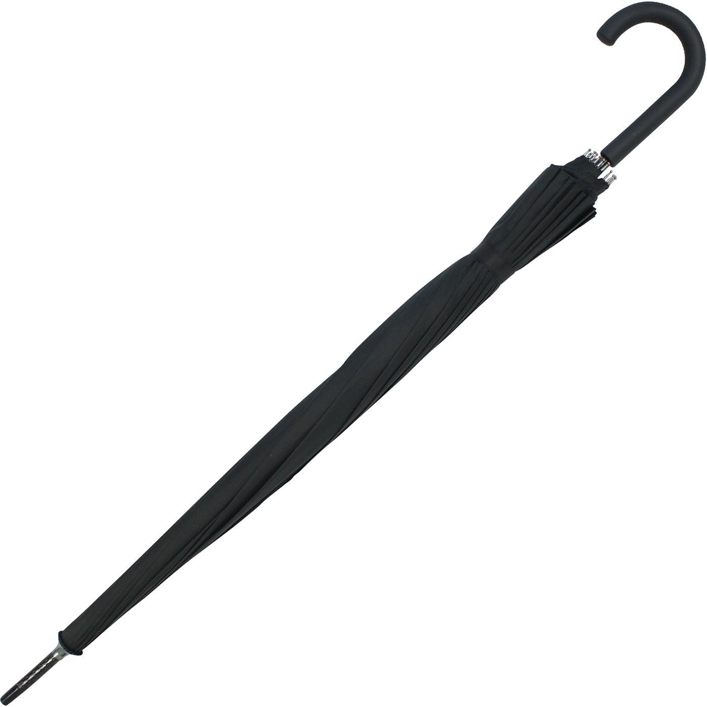 iX-brella Stockregenschirm Full Fiber mit Auf-Automatik und 16-teiligem Dach, sehr stabil und robust