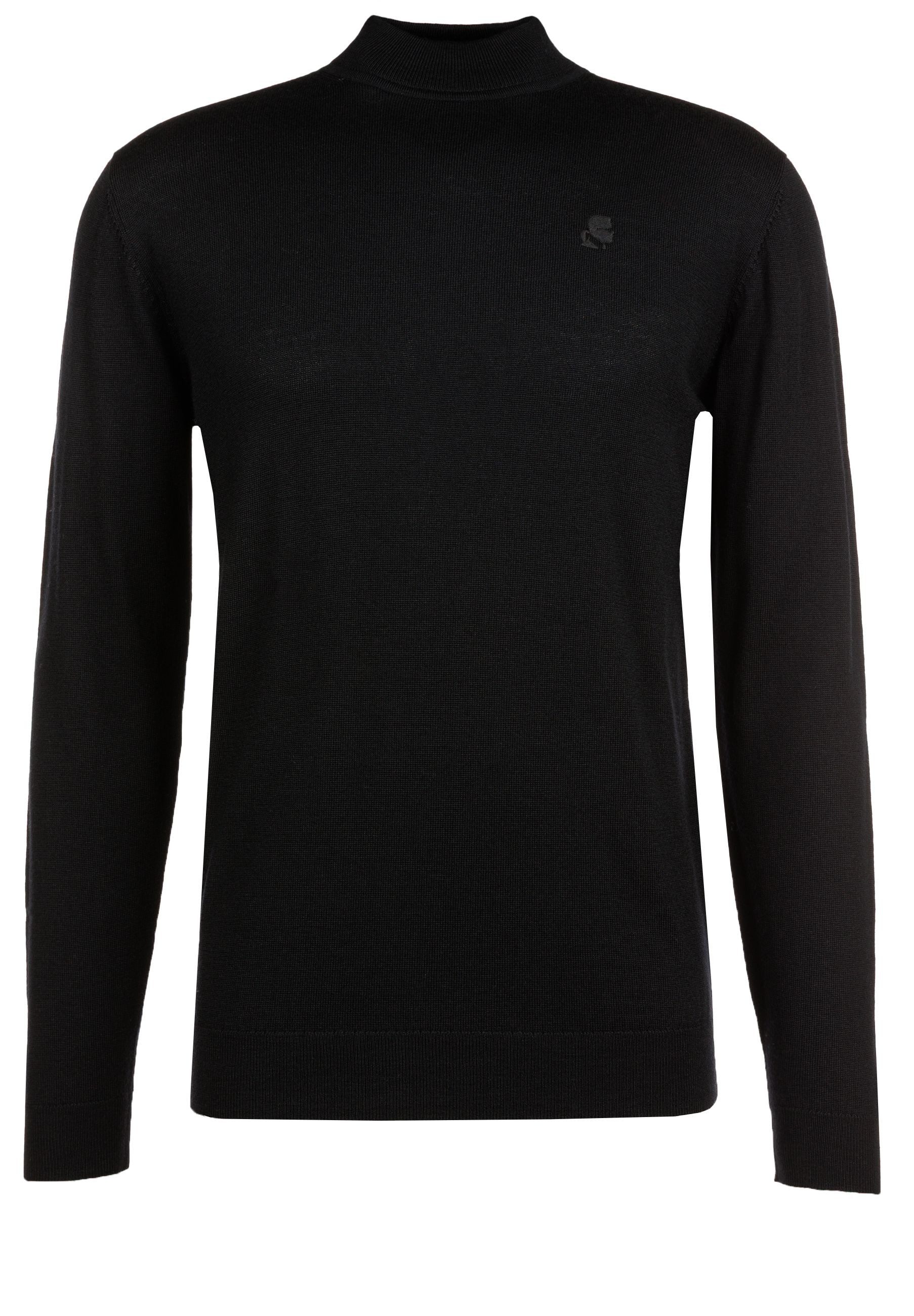 LAGERFELD Strickpullover mit gesticktem Logo (1-tlg)