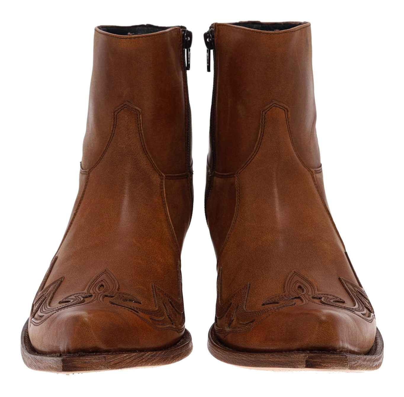 Sendra Boots 7783 JAVI LUCA Braun Westernstiefelette Rahmengenähte Westernstiefelette
