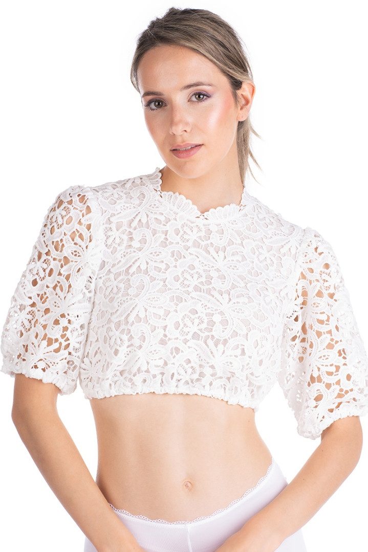 Spieth & Wensky Dirndlbluse Dirndlbluse - KATHALIN - weiß