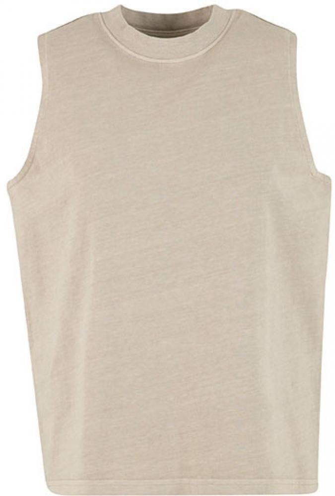 Rundhalsshirt Damen Vintage Washed Ärmelloses T-shirt