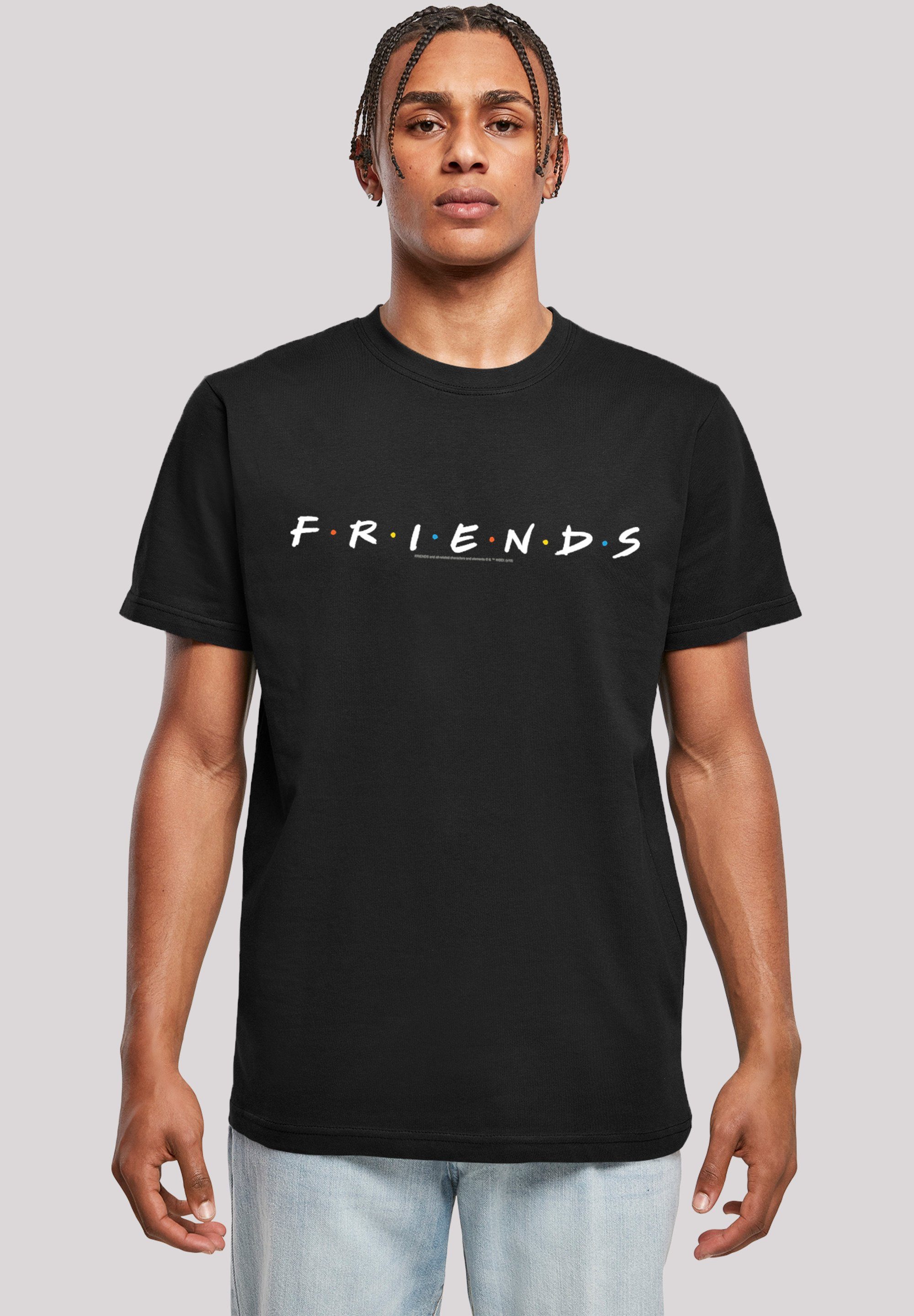 TV F4NT4STIC T-Shirt Merch,Regular-Fit,Basic,Bedruckt FRIENDS Logo Text Herren,Premium Serie