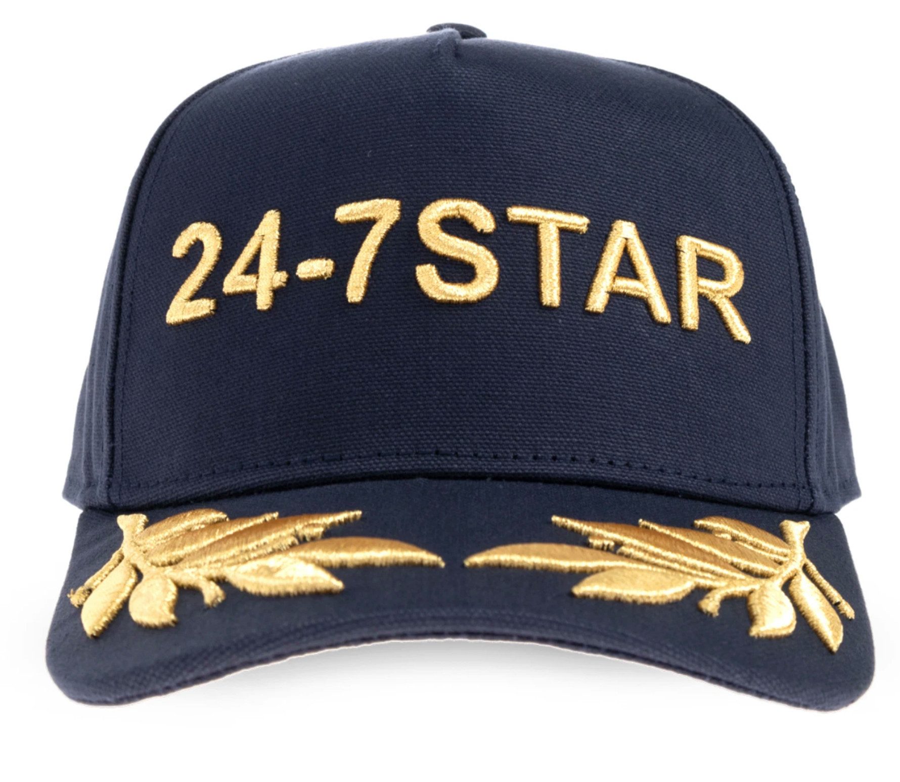 Dsquared2 Baseball Cap 24-7 STAR Gold Stickerei Icon Mütze Basebalkappe Basecap Streetwear, Casual, Athleisure und Smart-Casual