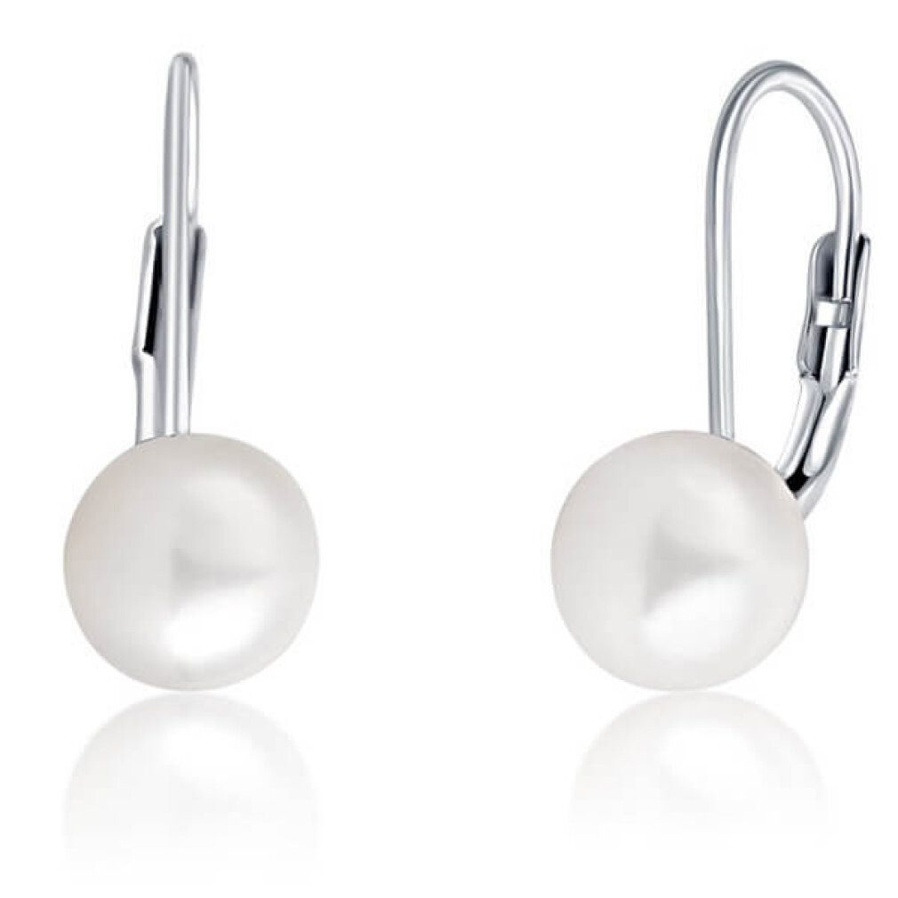 JVD Ohrring-Set Silver earrings with real pearls SVLE0476XD2P1 - Diameter: 0.7 cm