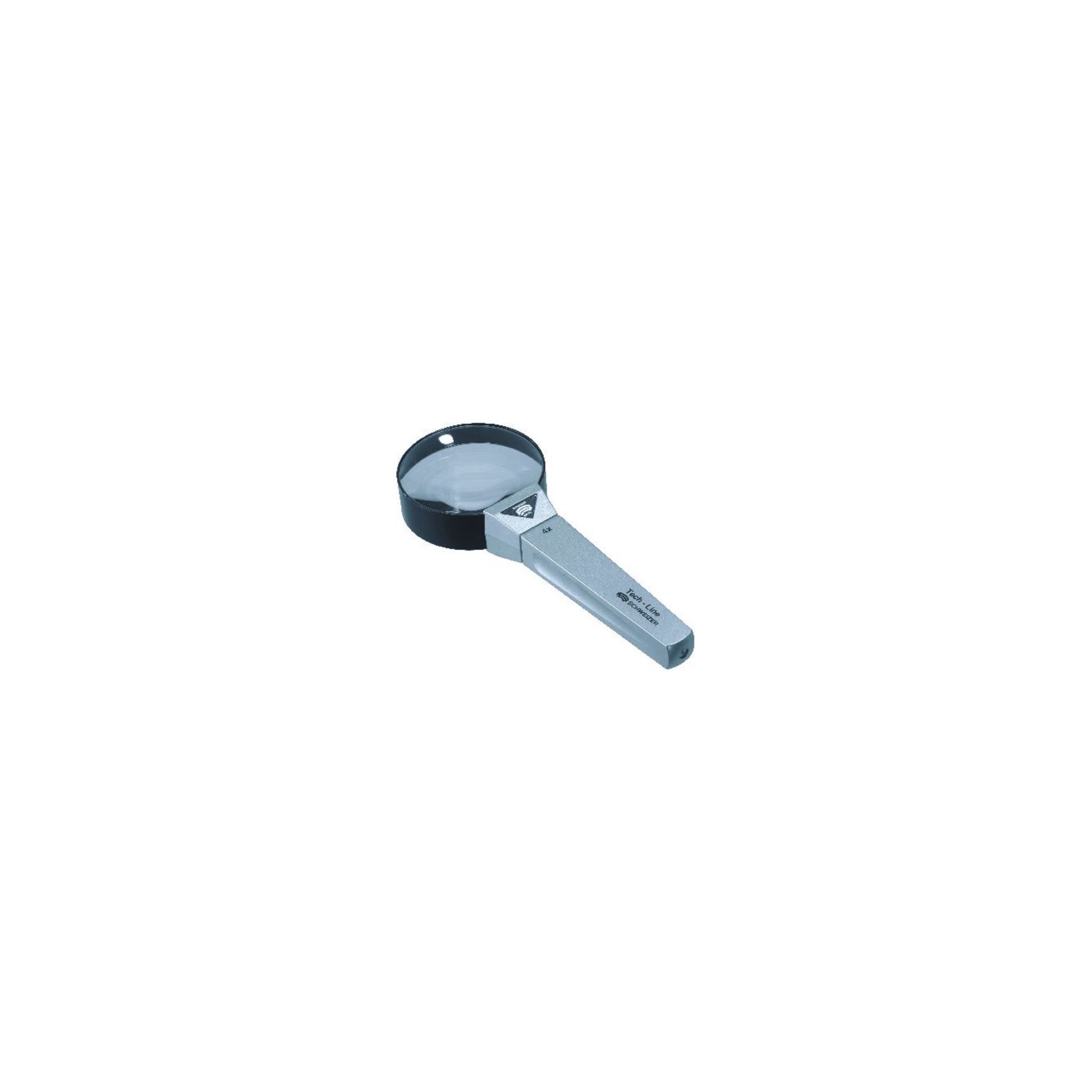 SCHWEIZER Laterne Schweizer Handlupe Tech-Line Vergr. 4x Linsen-D.65mm