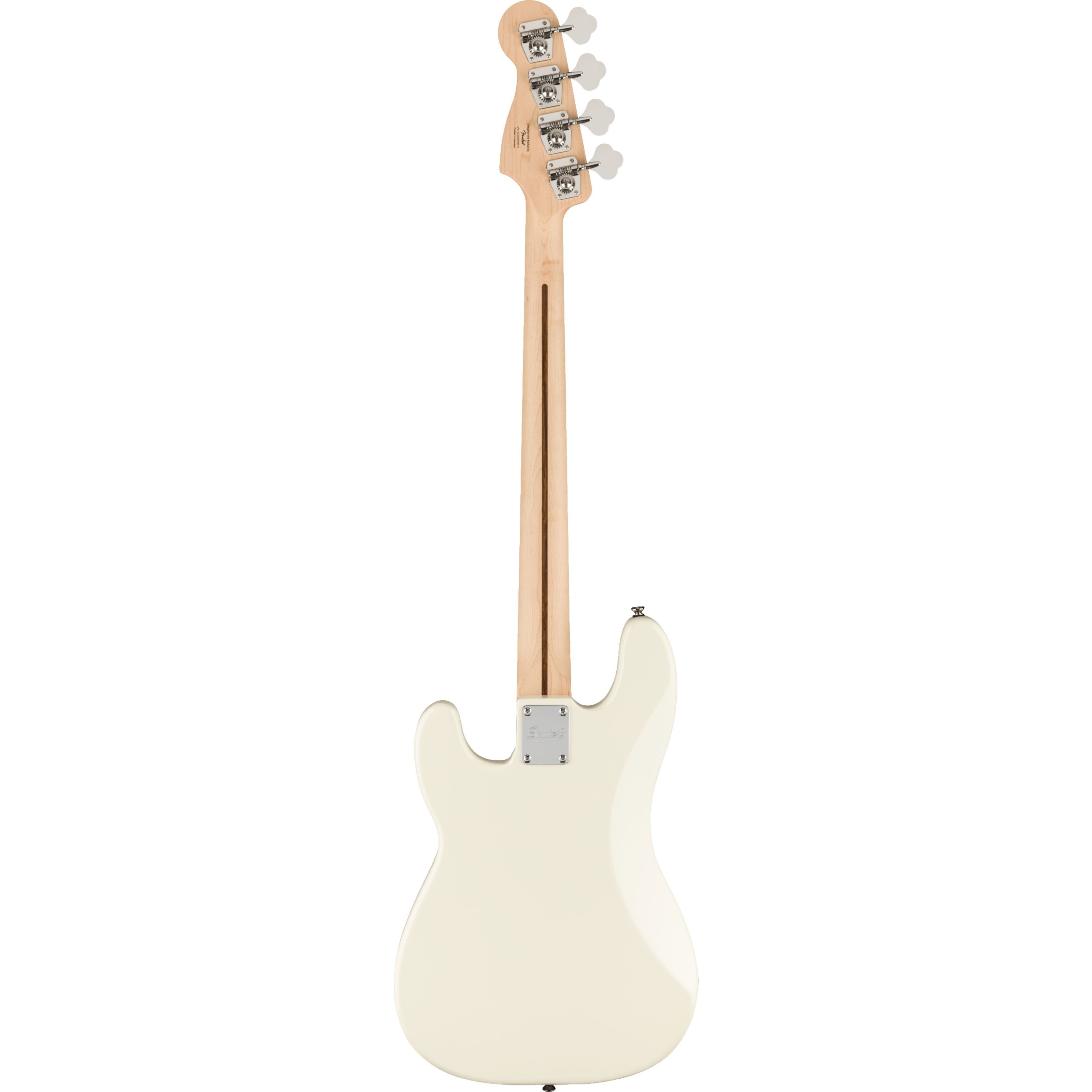 Squier E-Bass, E-Bässe, 4-Saiter E-Bässe, Affinity Series Precision Bass PJ MN Olympic White - E-Bass