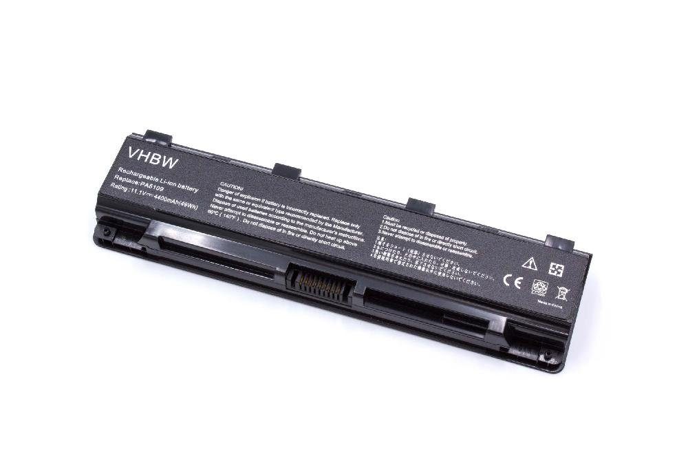 vhbw Ersatz für Toshiba PA5108, PA5108U-1BRS, PA5109, PA5109U-1BRS, PA5110, Laptop-Akku 4400 mAh