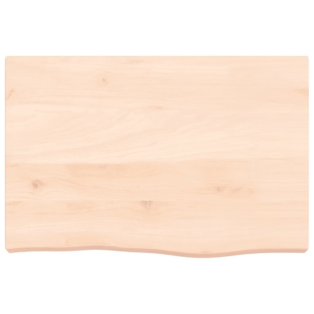 Eiche cm Massivholz furnicato Tischplatte 60x40x(2-6) Unbehandelt