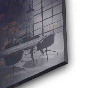 DOTCOMCANVAS® Acrylglasbild Moonlit - Acrylglas, Acrylglasbild Moonlit KI AI generiert digitale Kunst Wandbild