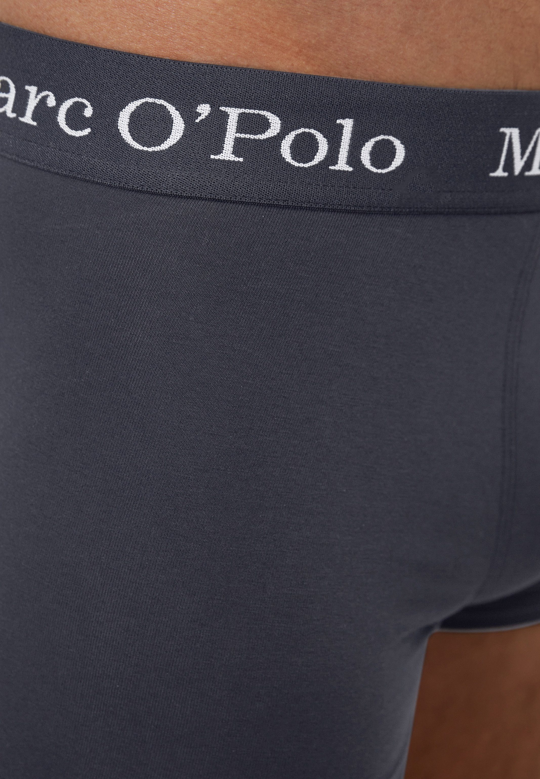 10er (Spar-Set, 10-St) Short Baumwolle / Retro - - O'Polo Navy/Grey Retro Marc Elements Melange Boxer Eingriff Ohne Cotton Pack Organic - Pant