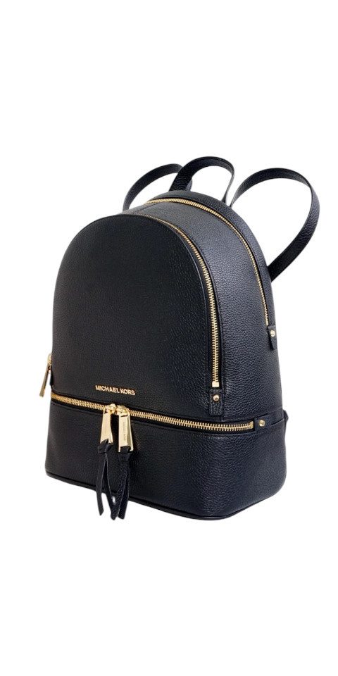 MICHAEL KORS Rucksack Michael Kors Rhea Zip Medium Backpack Damen Rucksack Schwarz Leder