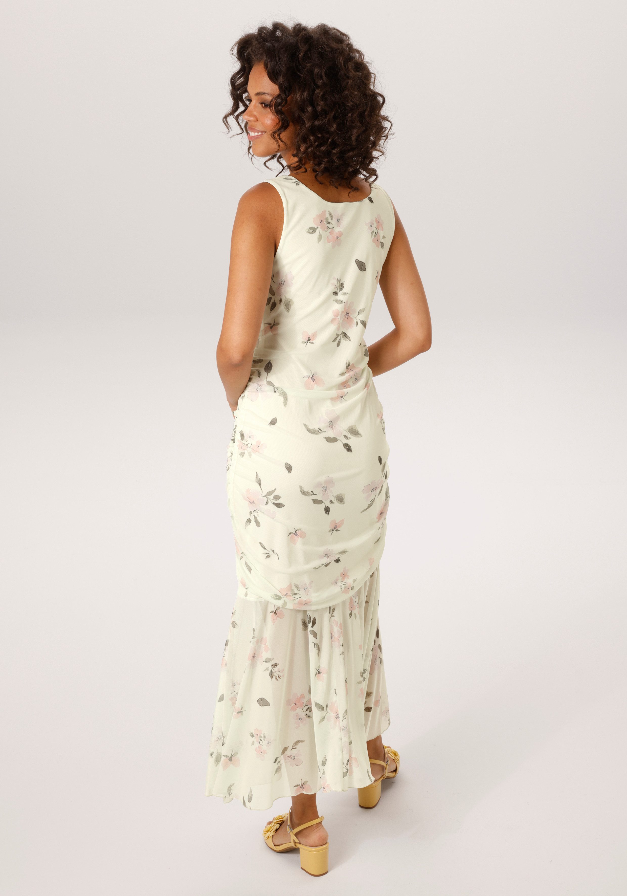 Aniston CASUAL Sommerkleid mit pastellfarbenem Blumendruck - NEUE KOLLEKTIO günstig online kaufen