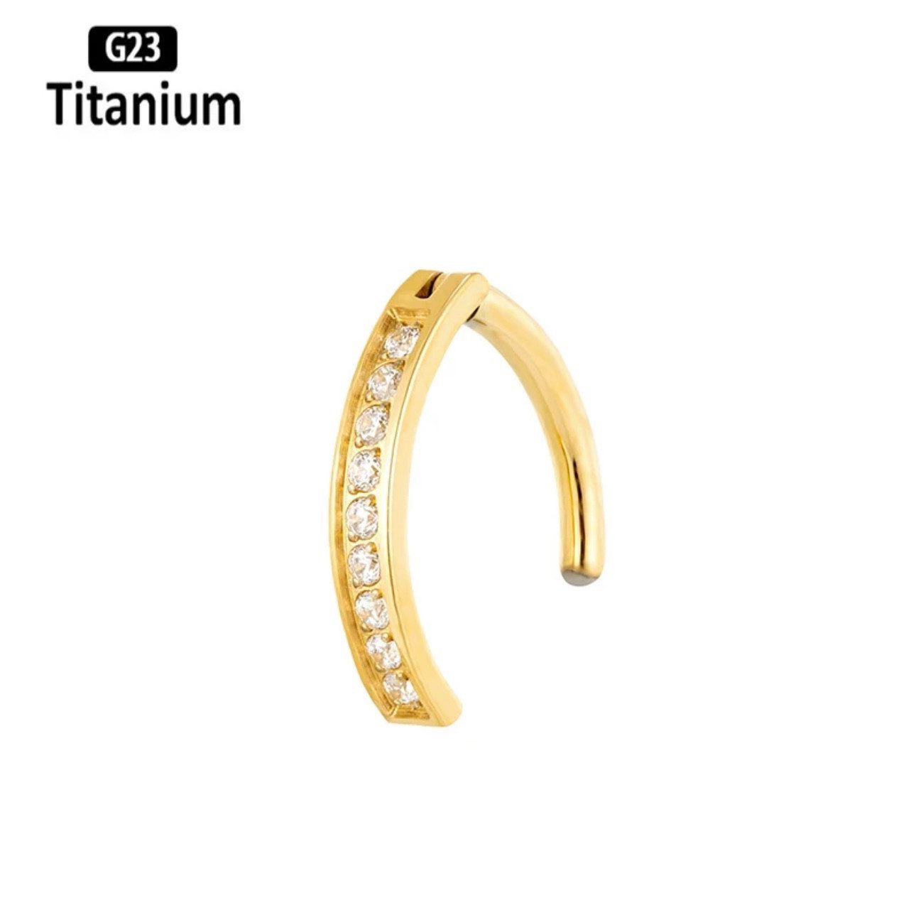 Karisma Schmuck Bauchnabelpiercing Top Down Titan G23 Bananabell Weiss Zirk günstig online kaufen