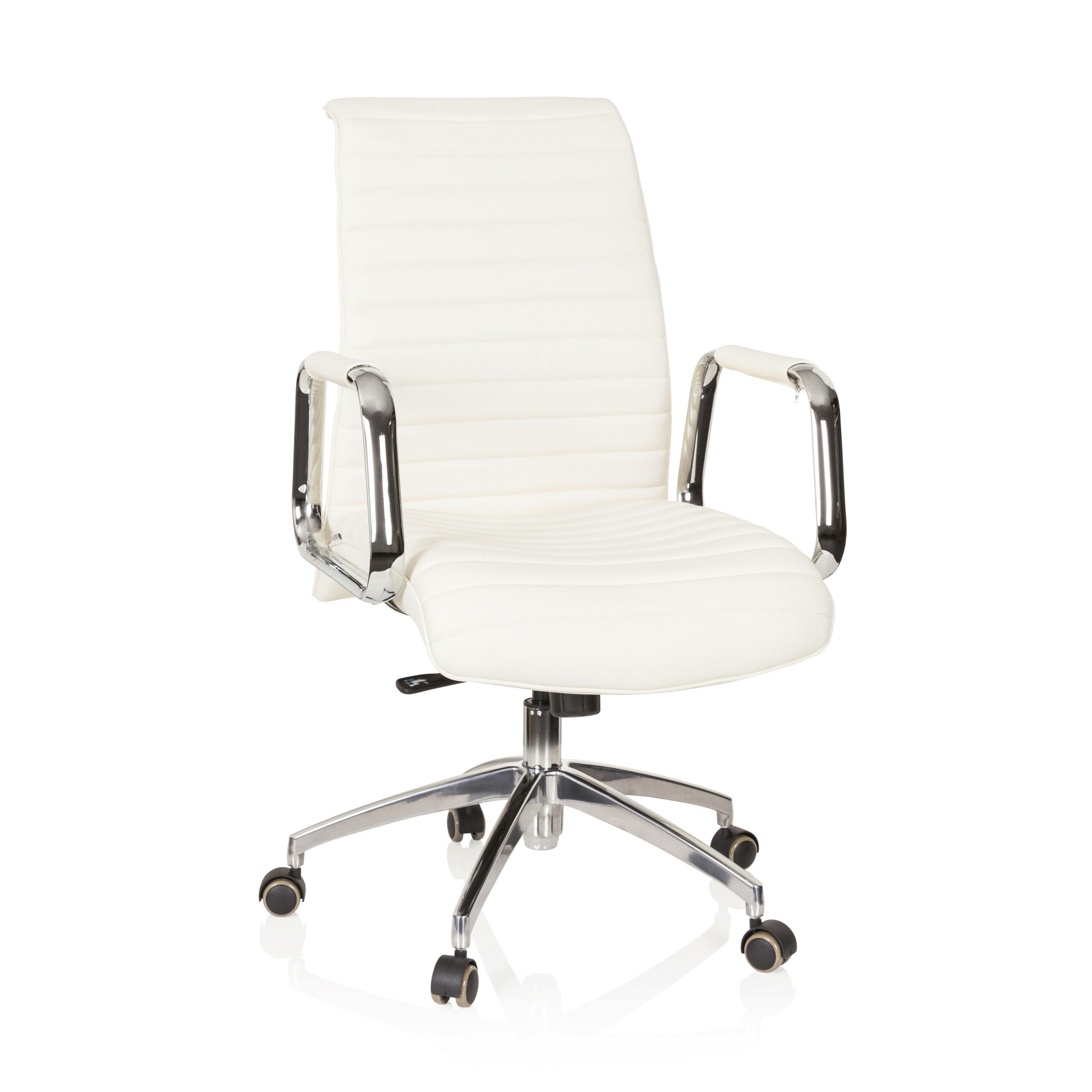 hjh OFFICE Для шефа Profi Для шефа ASPERA 10 Leder mit Armlehnen, Drehstuhl Bürostuhl ergonomisch