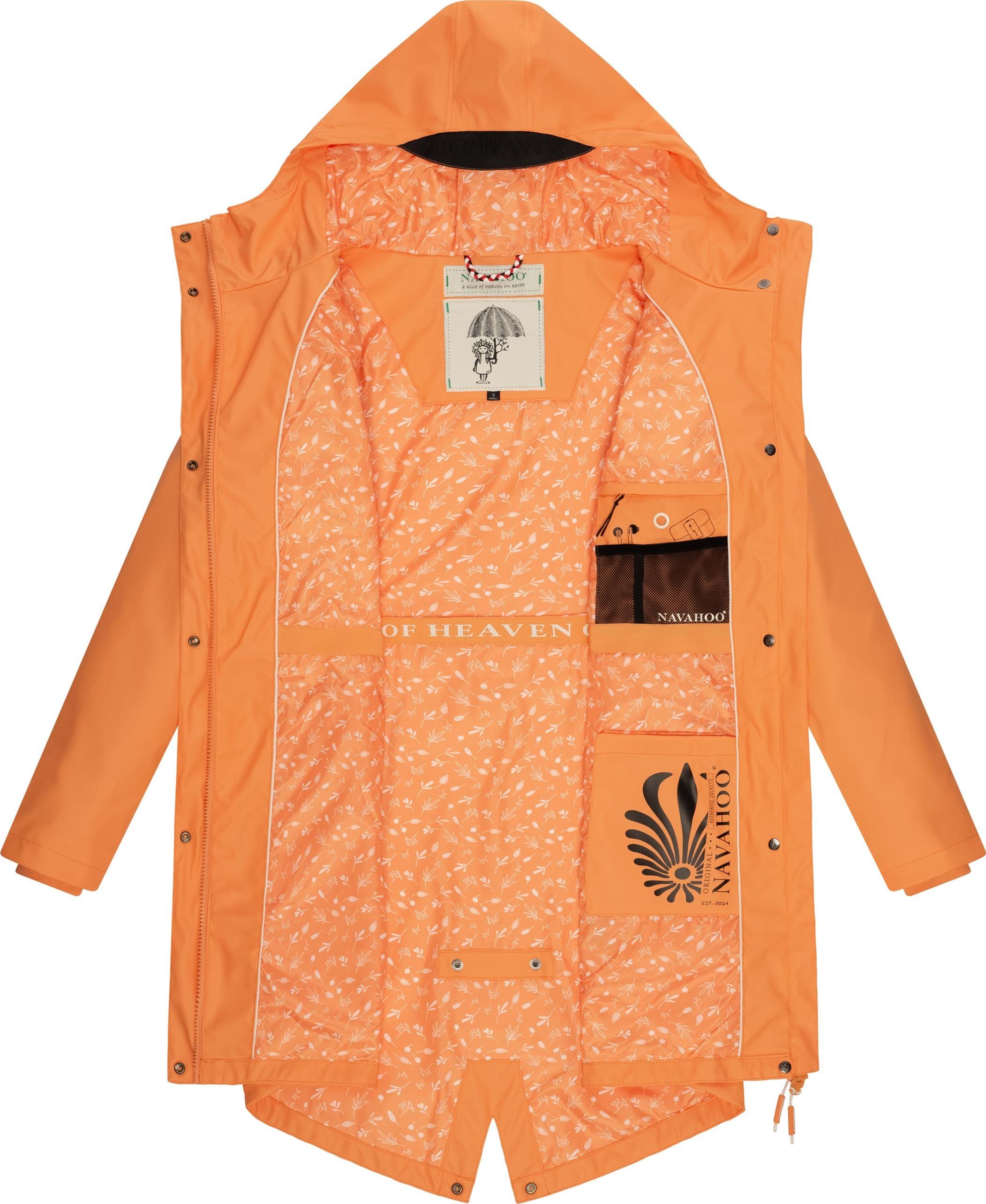 Navahoo Regenjacke Tropical Stormoo apricot Damen Outdoor Regenmantel modischer