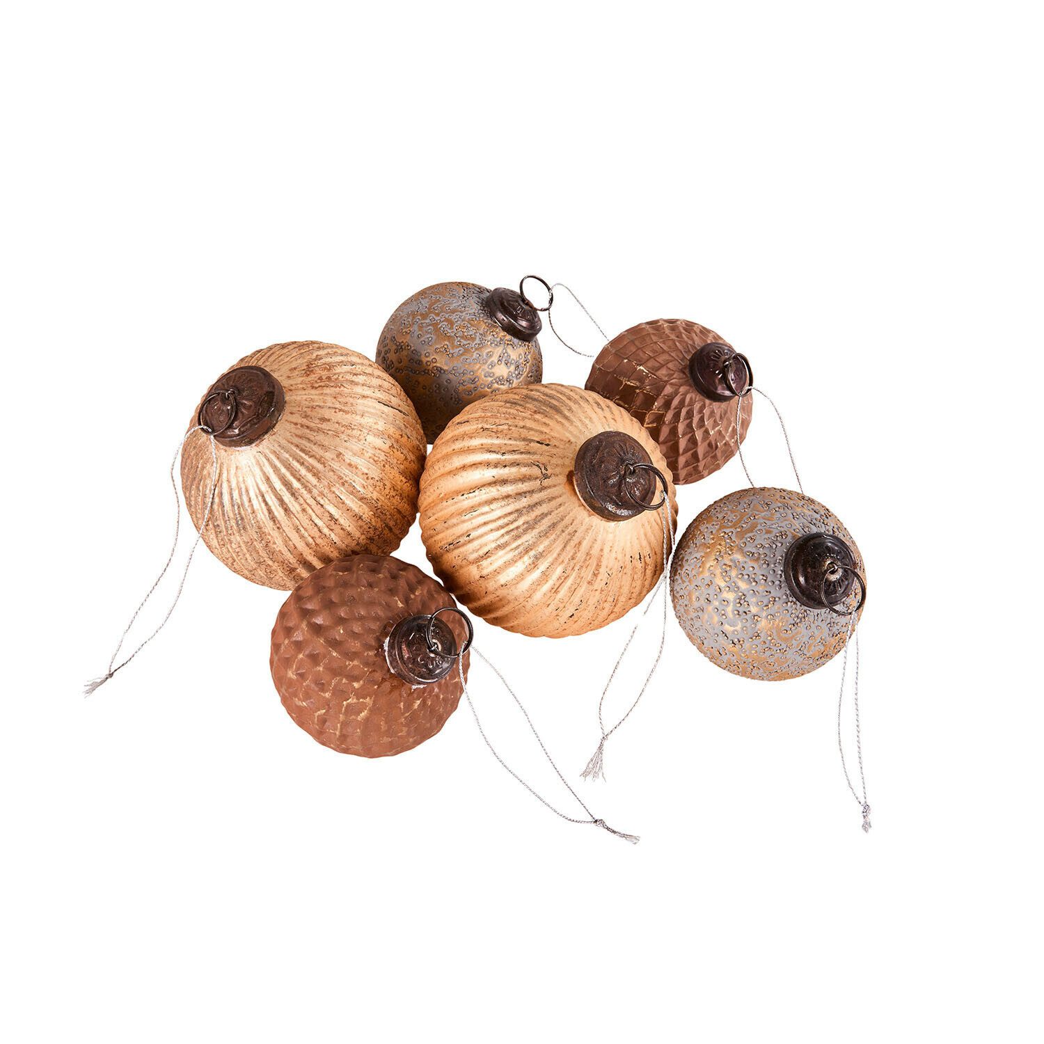 Mirabeau Christbaumschmuck Weihnachtskugel 6er Set Évarine gold