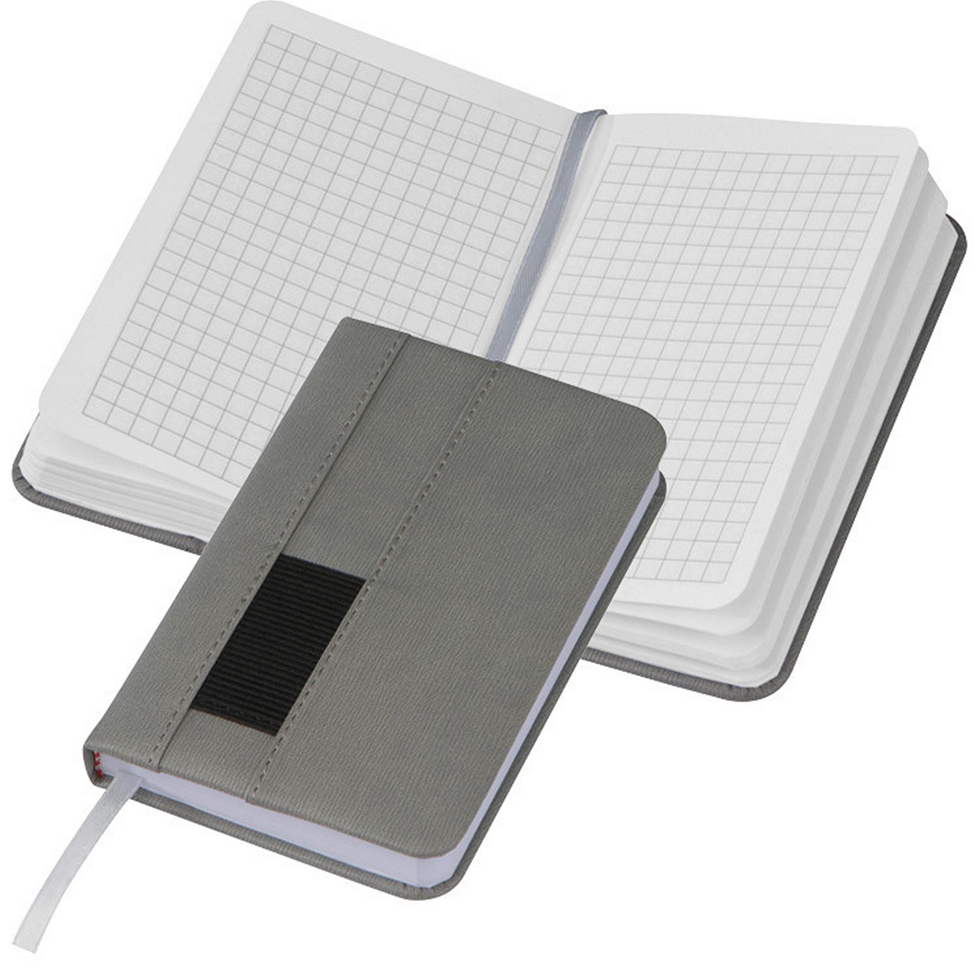 Notizbuch Notizbuch / DIN A6 / 160 S. kariert / Farbe: grau