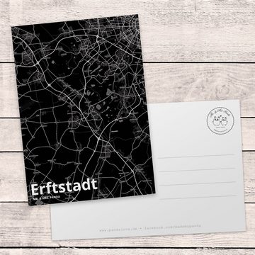 Mr. & Mrs. Panda Postkarte Erftstadt - Geschenk, Geschenkkarte, Stadt Dorf Karte Landkarte Map S
