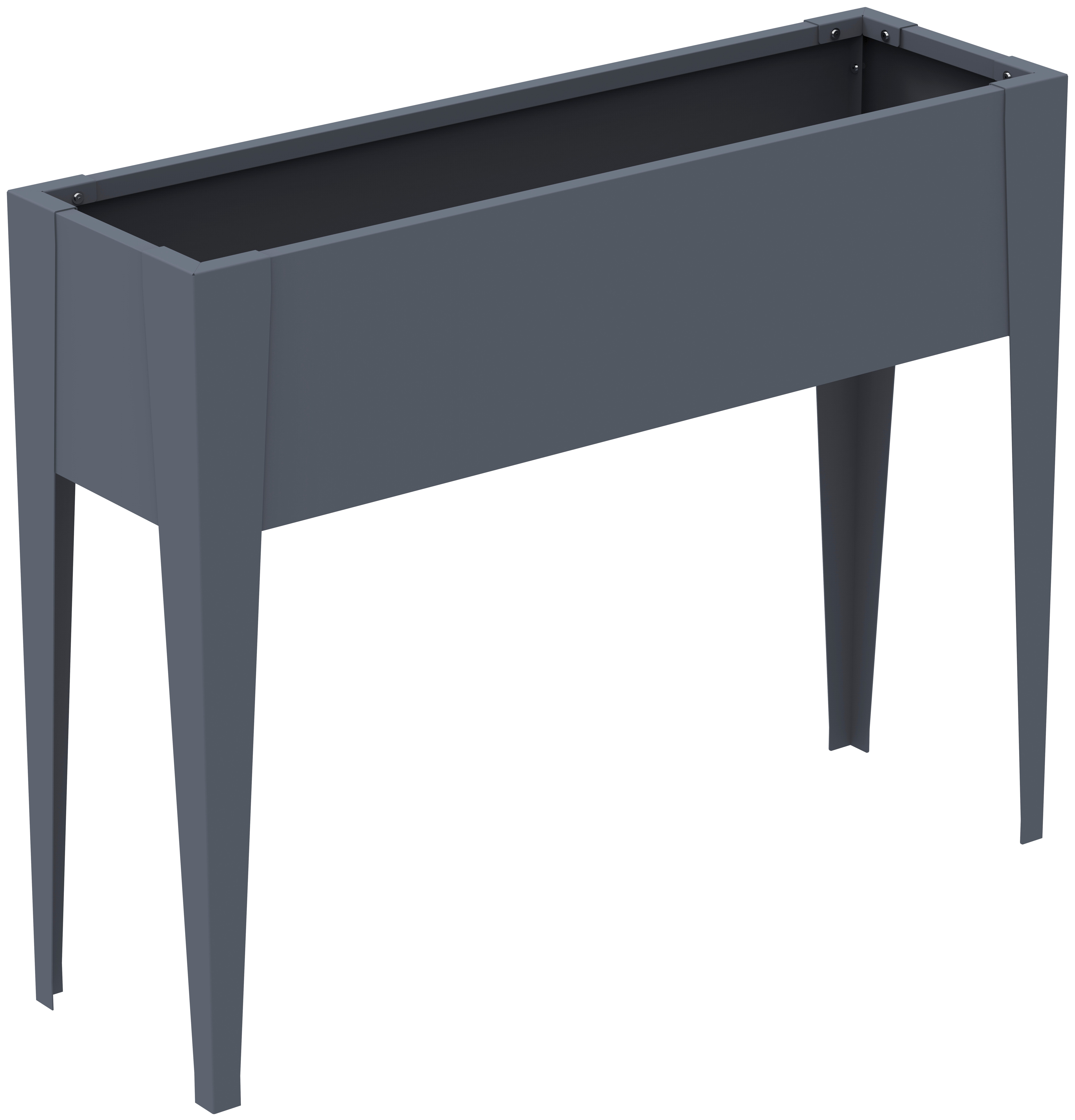 WESTMANN Hochbeet Vendura L Anthrazit, Ideal bei kleinen Stellflächen