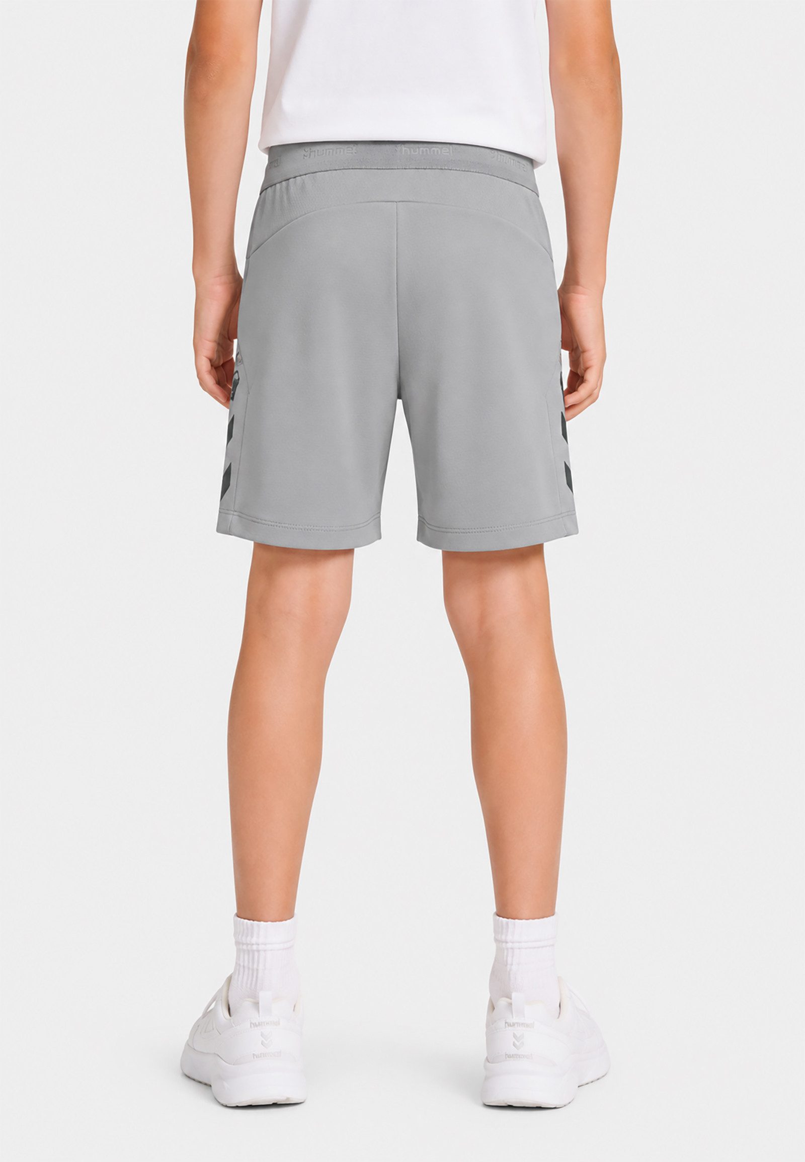 hummel Shorts Sportlicher Look Kordelzug Logo Print Reißtasche Bund (1-tlg) hmlCIMA 2.0 SHORTS KIDS