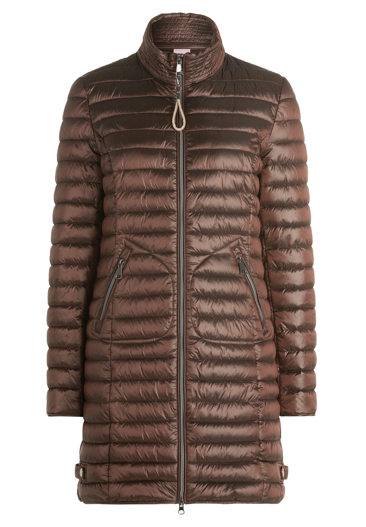 Cartoon Steppjacke Damen mit Reißverschlusstaschen günstig online kaufen