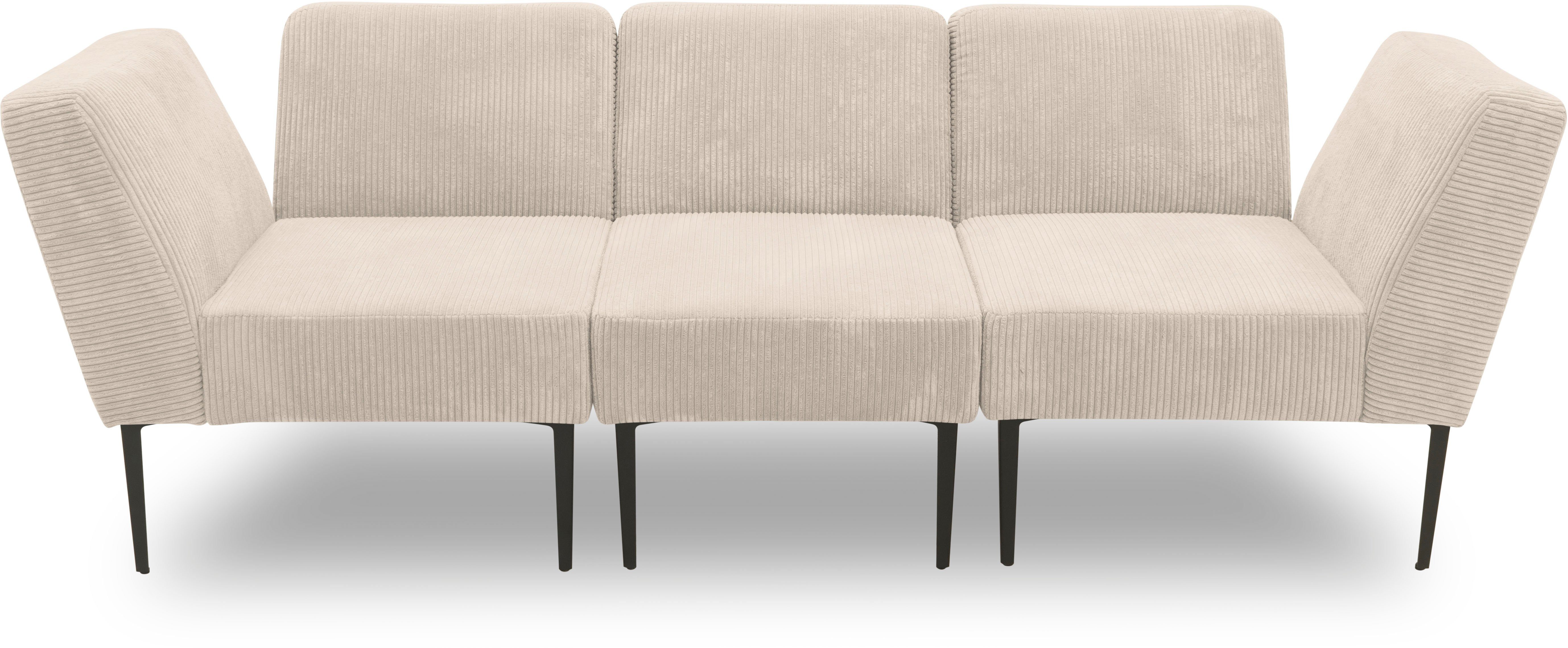 - Ecke Abschluss DOMO collection als Modul Sofa-Eckelement 700010, oder einsetzbar creme