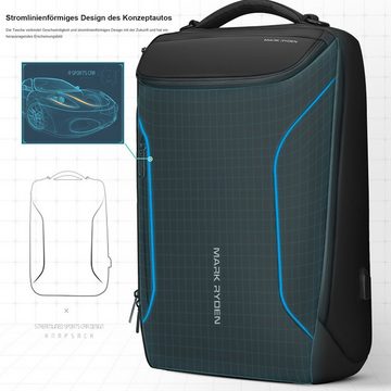 OKWISH Reiserucksack Laptoprucksack Laptop Rucksack Rucksäcke Freizeitrucksack Laptoptasche (Reisen Notebook Laptop Tasche Schule Uni Rucksack Handgepäck, mit USB-Lade-Anschluss, Anti-Diebstahl, Backpack mit Laptopfach), für Herren Damen Jungen Teenager Freizeit Arbeit Business Reisen