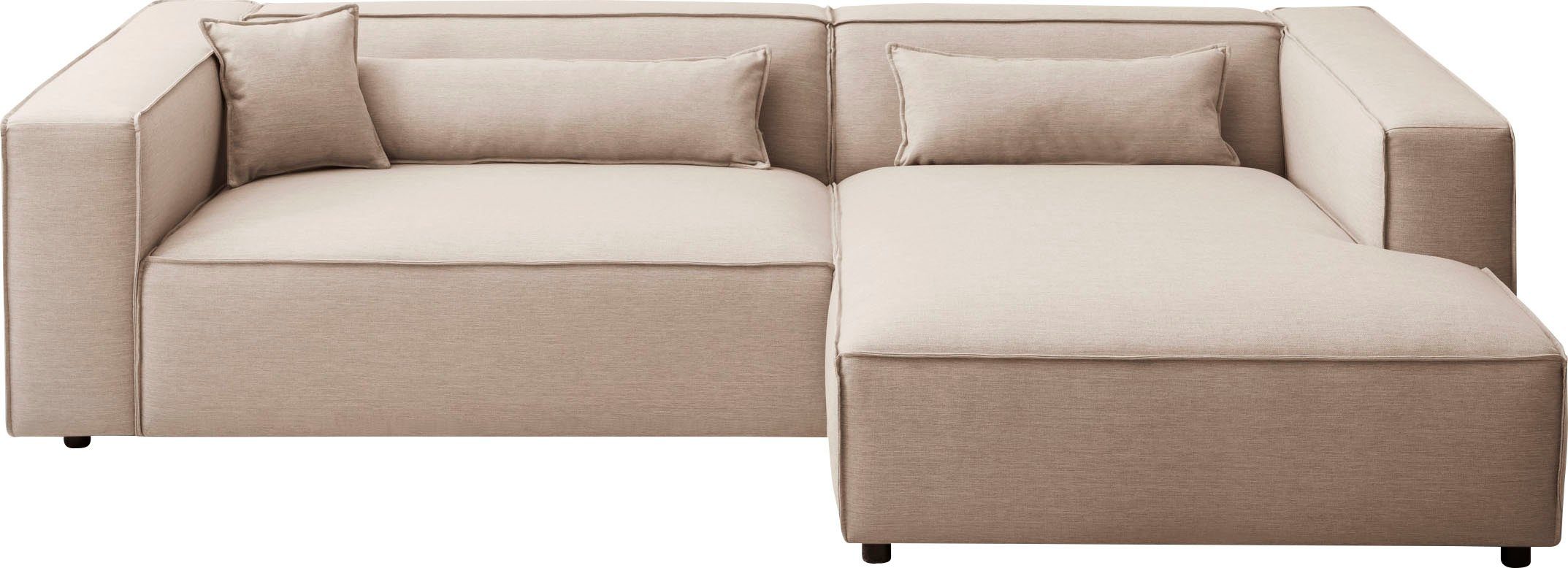 LeGer Home by Lena Gercke Ecksofa PIARA XXL, Big-Sofa, Cord, Leinenoptik o. günstig online kaufen