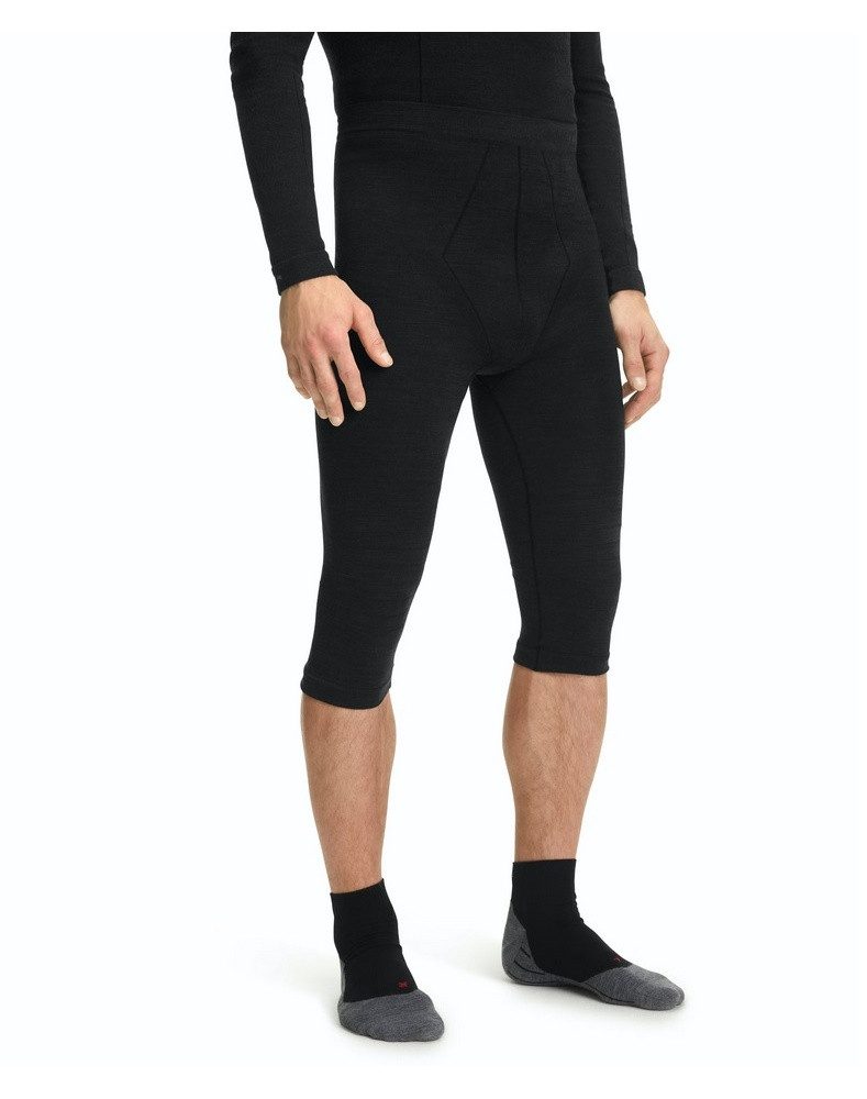 FALKE 3/4-Hose Unterziehose 3/4 Tight Wool Tech Unterwäsche schwarz Herren