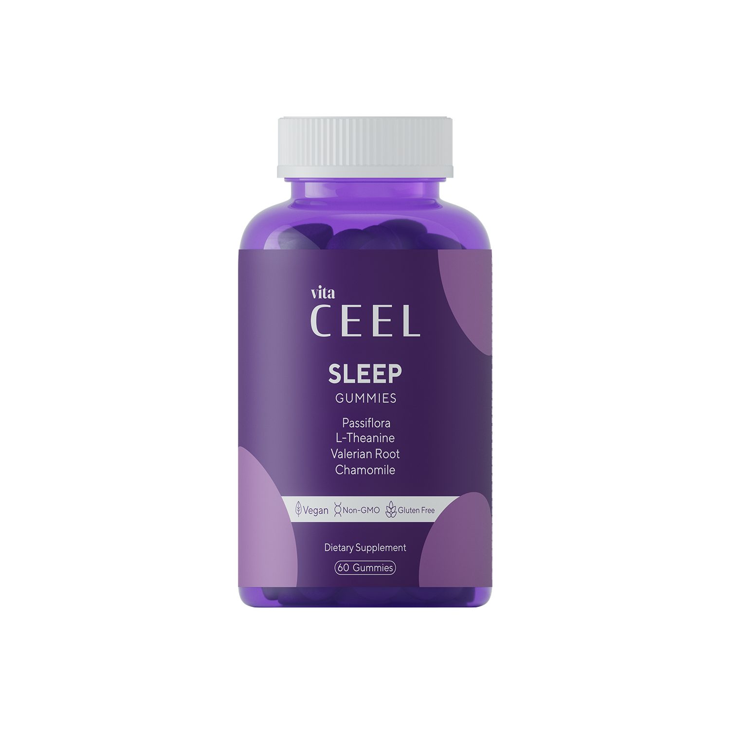 VİTA CEEL Sleep Vitamine – Kautabletten für entspannte Abendroutine, Vegane 60 Kapseln, 240 g