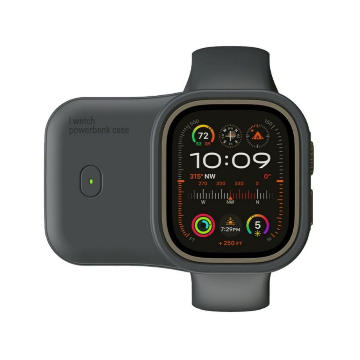 LIANNA Kabelloses Ladegerät für Smartwatch mit Powerbank Funktion Powerbank Baby, Block, Micro, Mignon,Mono AAA 5000 mAh (1,2 V, 3 St), Wireless Smartwatch Charger für 44/45/49mm mit Powerbank