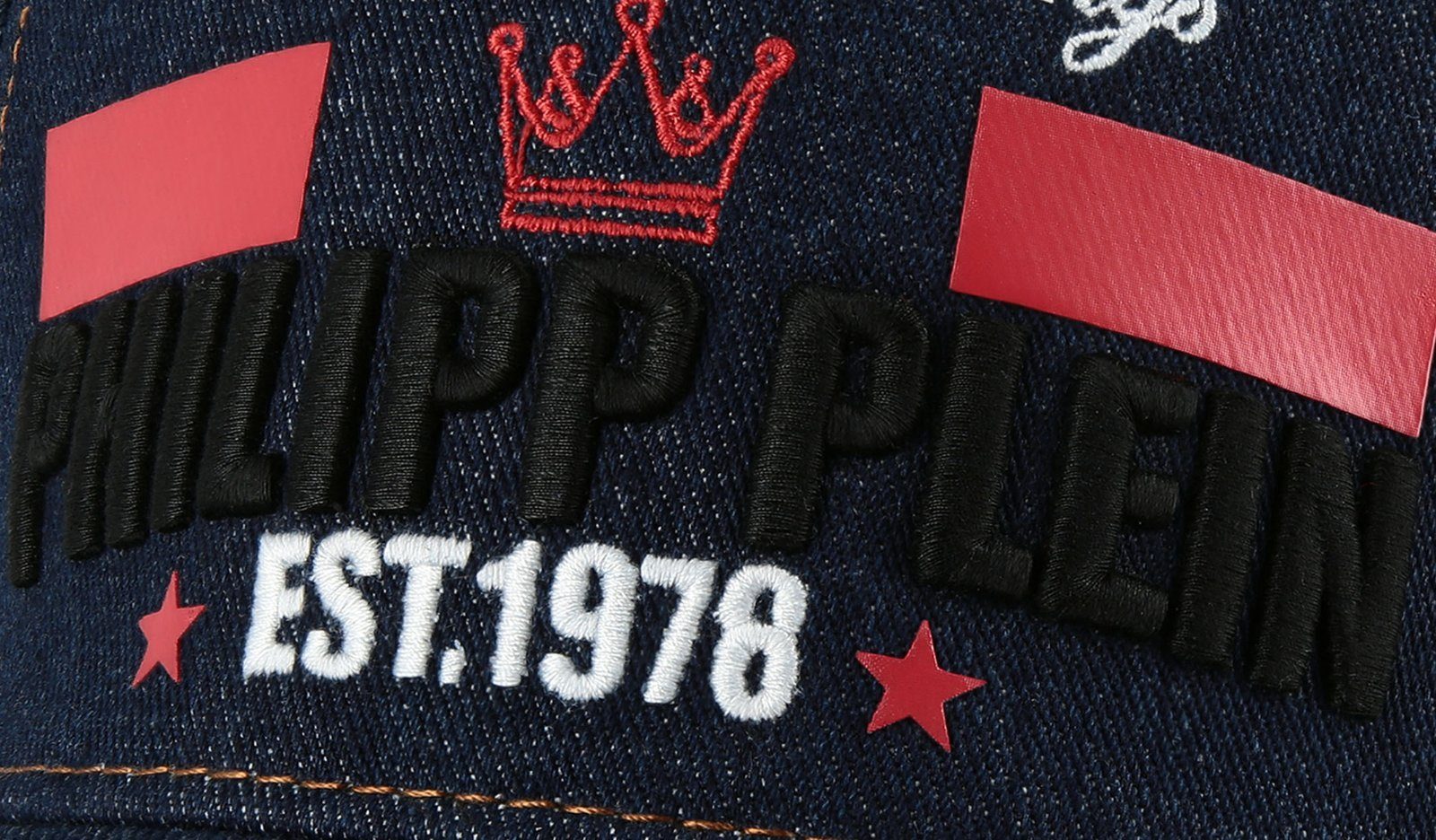 PHILIPP PLEIN Baseball Cap Logo Embroidered Kappe Moderne trifft auf ikonischen Stil