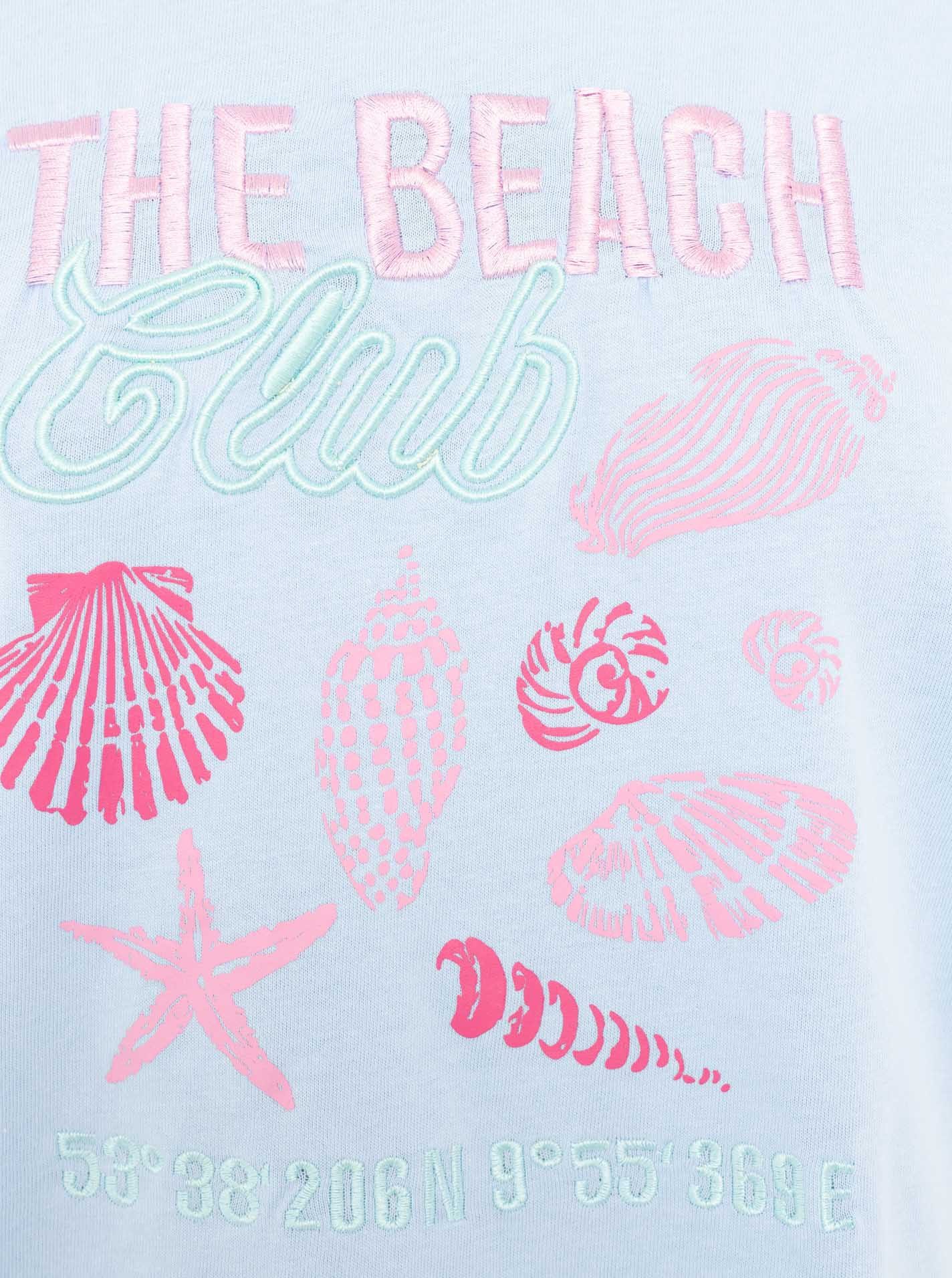 Zwillingsherz T-Shirt "Beach" Rundhals, großes maritimes Motiv mit Stickerei – Bild 5 von 5