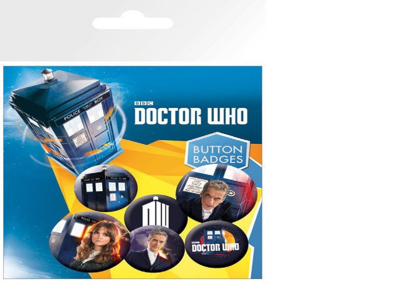 GB eye Pinnnadel Doctor Who Ansteck-Buttons 6er-Pack New