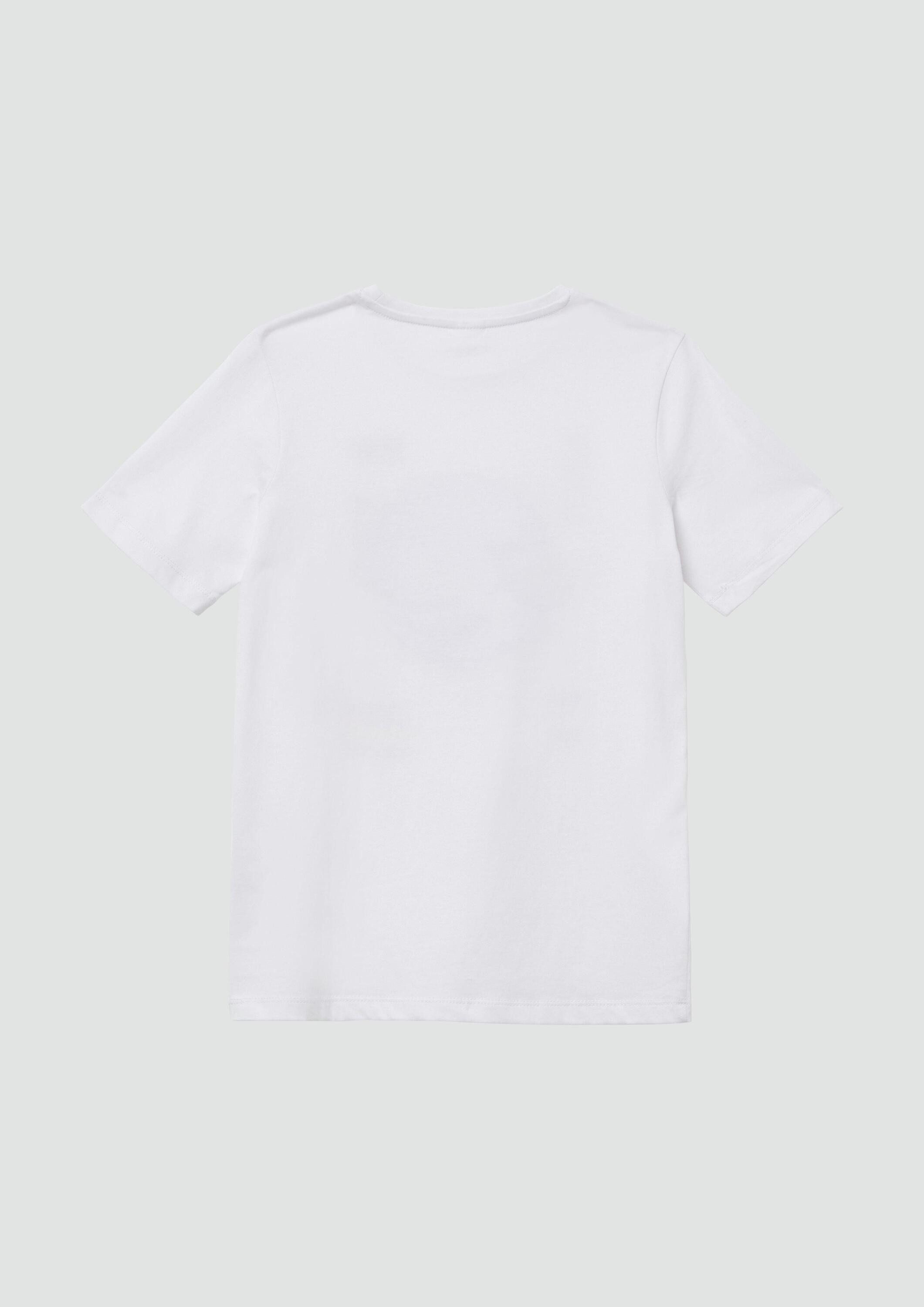 s.Oliver Kurzarmshirt T-Shirt T-Shirt mit Frontprint – Bild 2 von 4