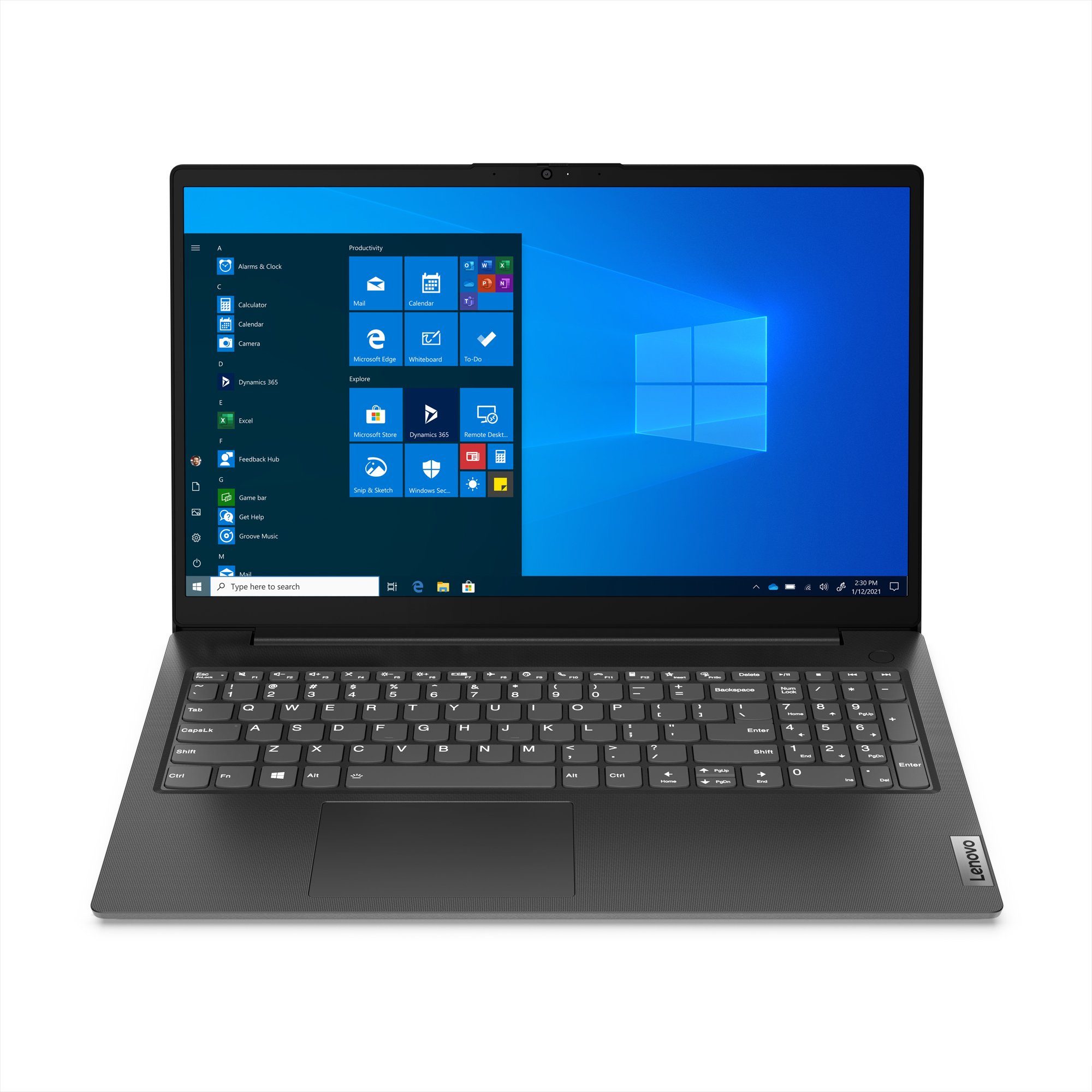 Lenovo V15 Notebook (39,60 cm/15.6 Zoll, Intel Core i5 12500H, Iris Xe  Graphics G7, 500 GB SSD, fertig installiert & aktiviert)