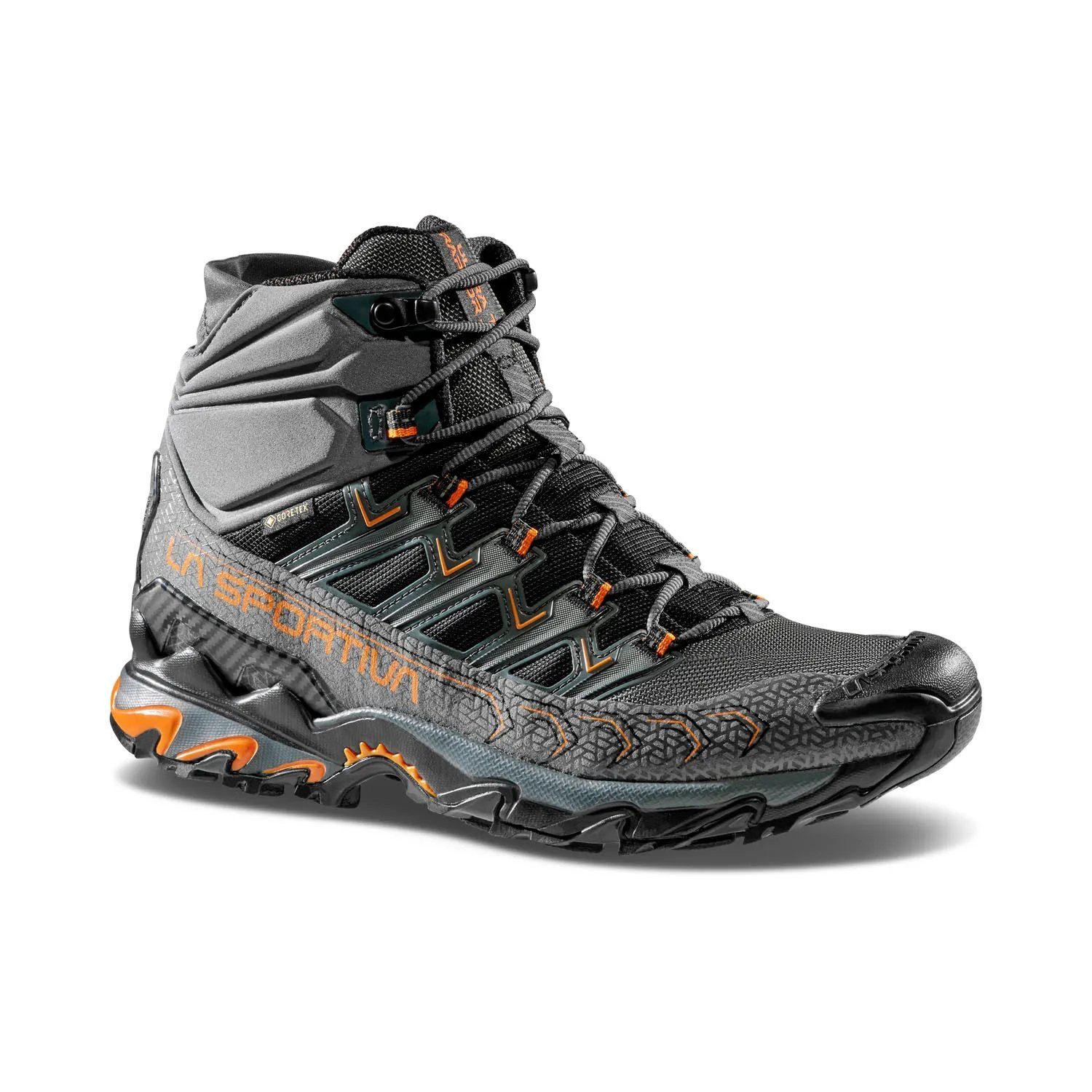 La Sportiva Trail-Laufschuhe Ultra Raptor II Mid GTX (wasserdicht) carbongrau/sun Wanderschuh