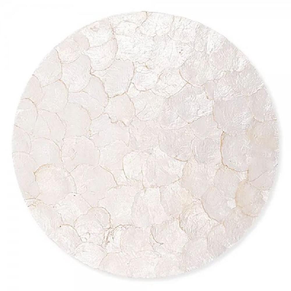Greengate Platzset Tischset Platzset White Pearl Perlmutt Rund (38cm)