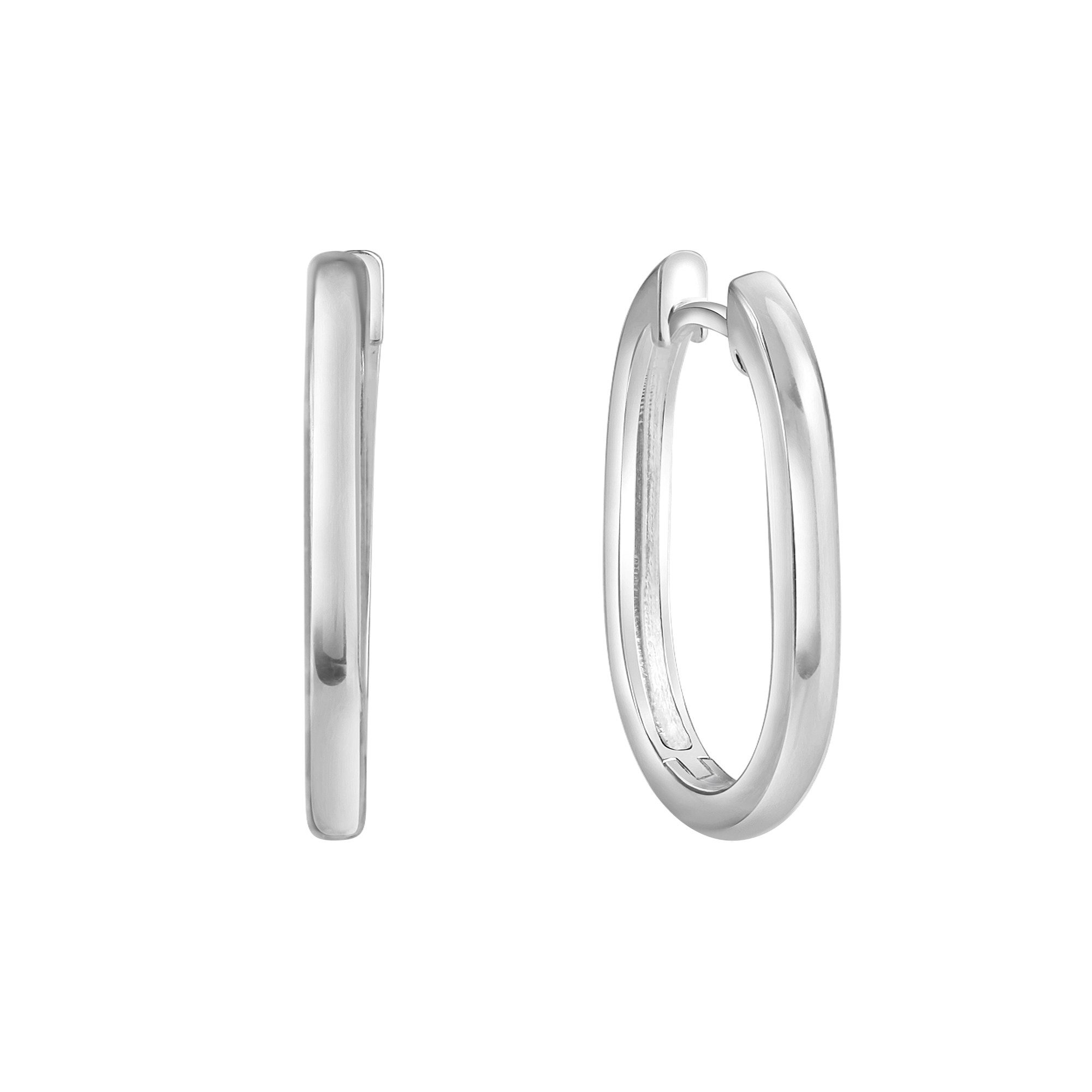 Vivance Paar Creolen 925-Sterling Silber rhodiniert