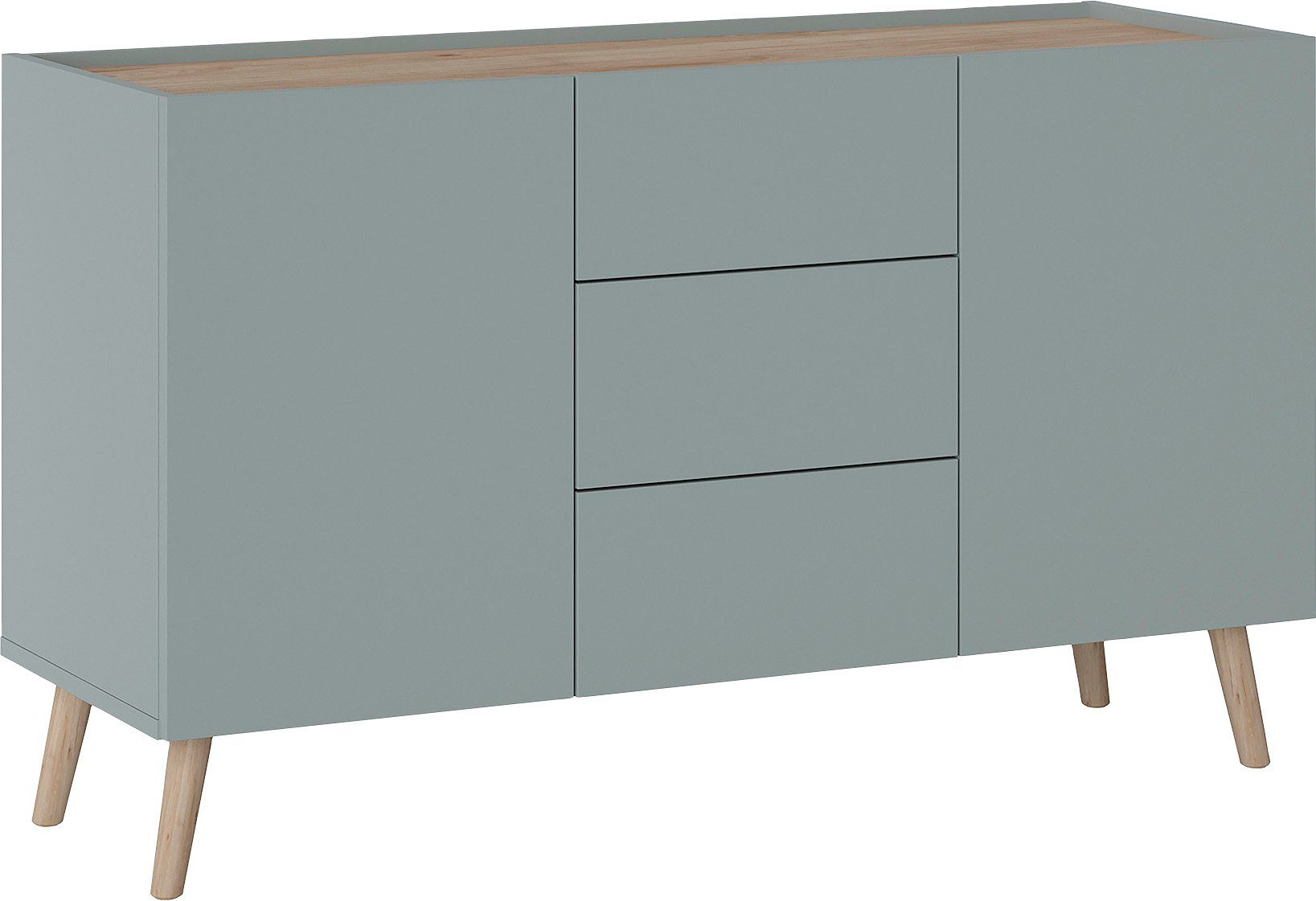 Grau/Jackson Scandi, | Platin 120 Sideboard INOSIGN Breite Hickory Hickory cm Grau/Jackson Platin