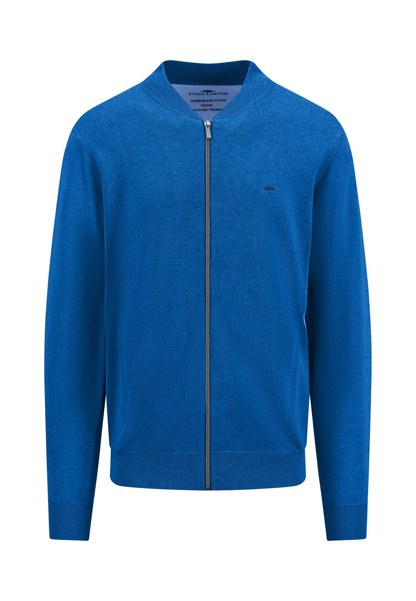 FYNCH-HATTON Strickjacke Fynch-Hatton Herren Strickjacke - strong blue (1-t günstig online kaufen
