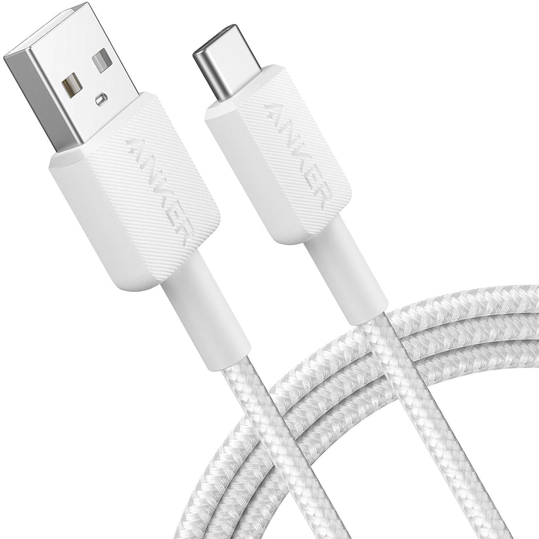 Anker Anker 322 Computer-Kabel, USB-C Kabel 1,8 m Weiß, Hochgeschwindigkeitsladung & Datenübertragung