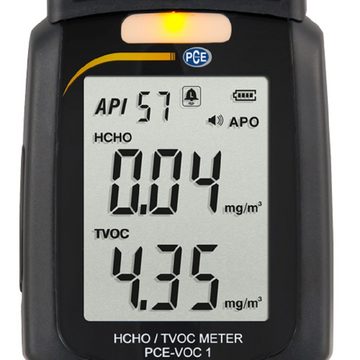 PCE Instruments Feuchtigkeitsmesser PCE Luftqualitätsmessgerät PCE-VOC 1 Messung von HCHO und TVOC
